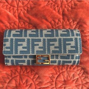 Fendi Continental Baguette Wallet with Chain
